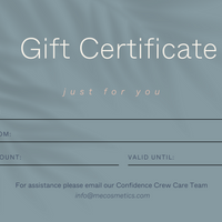We Are ME Cosmetics Gift Certificate